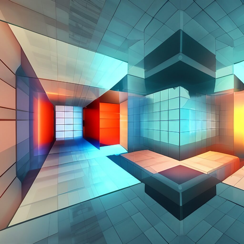 ARTISTIK 3 DIMENSIONAL: Teal, Red, Orange ARTISTIK 3 DIMENSIONAL: Teal, Red, Orange