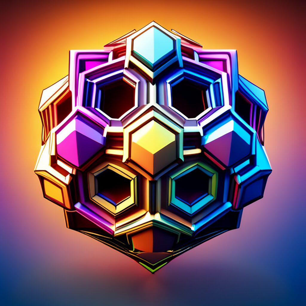 GEOMETRIC ORB: Colorful Gradient