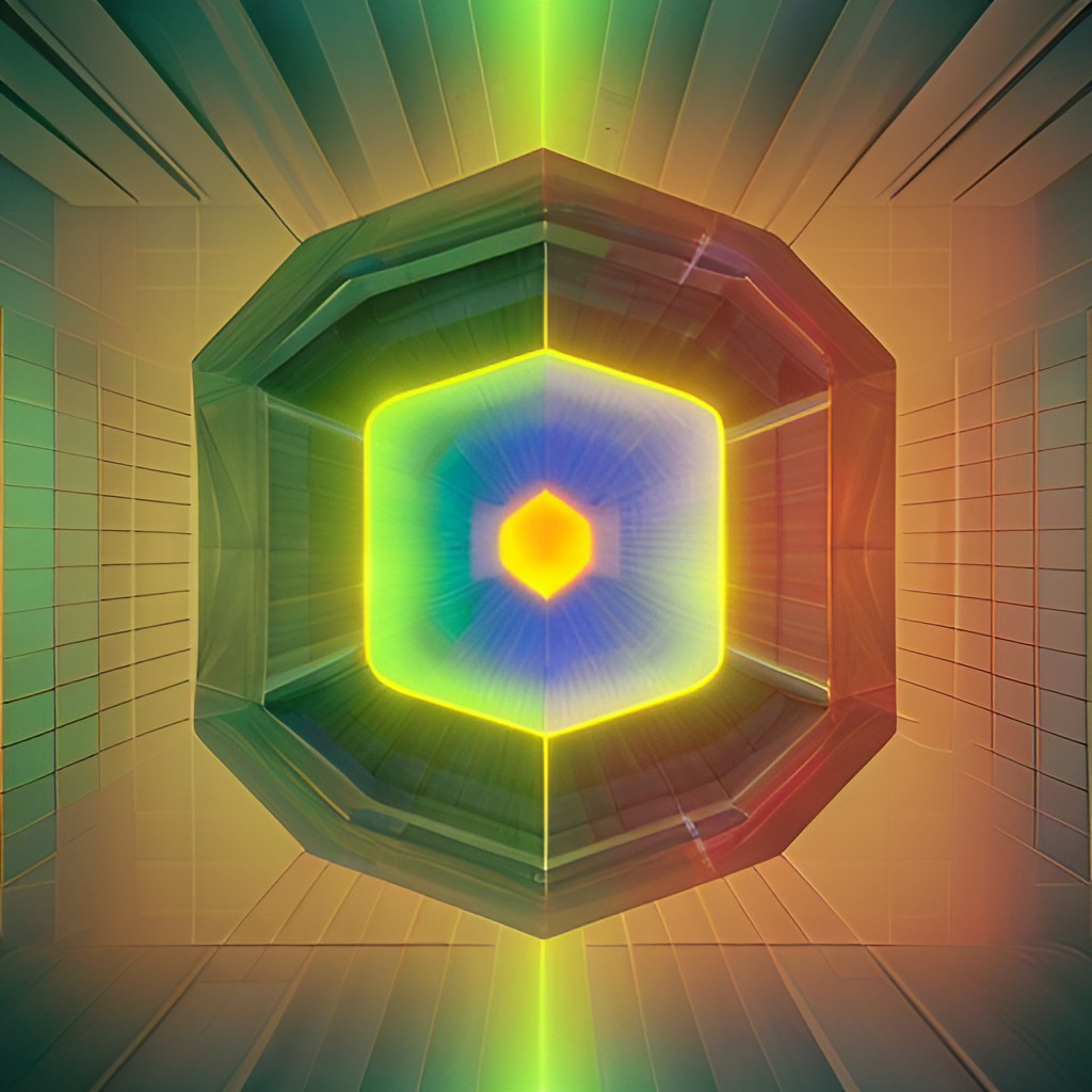 SPACETIME CONVERTER 2143: Neon Green, Yellow, Orange