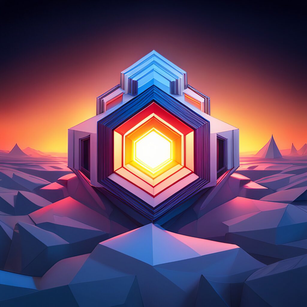 INTERDIMENSIONAL: AI Image, Purple, Light Blue, Orange INTERDIMENSIONAL: AI Image, Purple, Light Blue, Orange